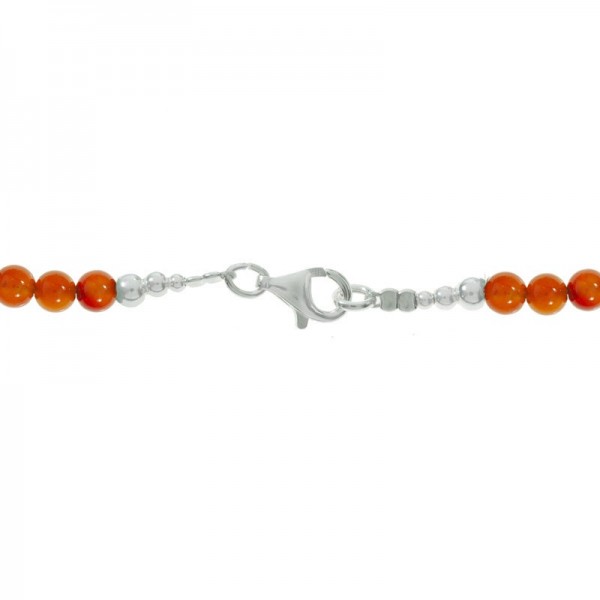 Collar de cornalina con árbol Plata de Ley - Karissma