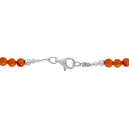 Collar de cornalina con árbol Plata de Ley - Karissma