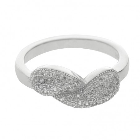 Anillo doble gota Plata de Ley 925