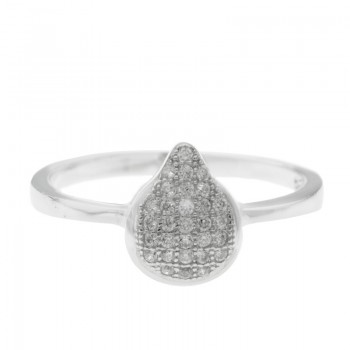 Anillo gota Plata de Ley 925