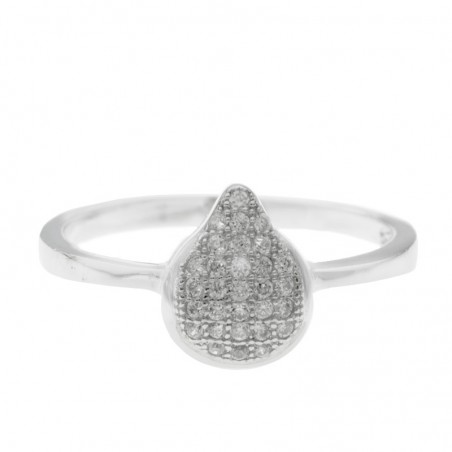 Anillo gota Plata de Ley 925