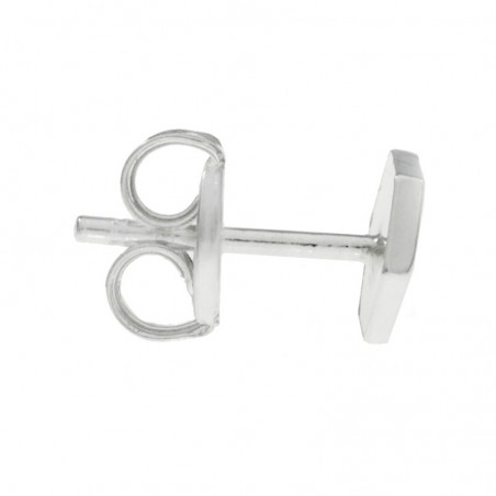 Pendientes hexágono Plata de Ley - Karissma