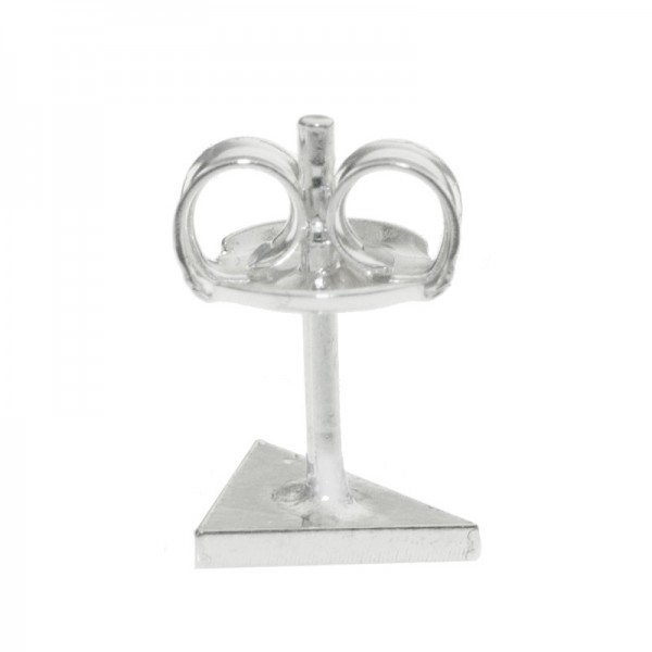 Pendientes triángulo punto azul Plata de Ley - Karissma