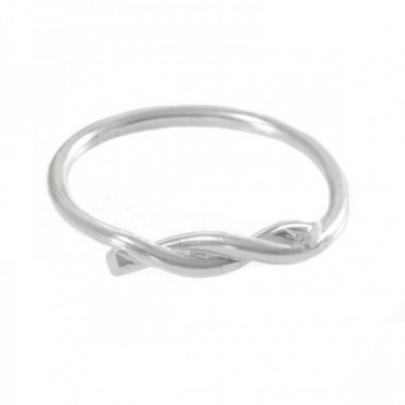 Anillo hilo entrelazado Plata de Ley 925