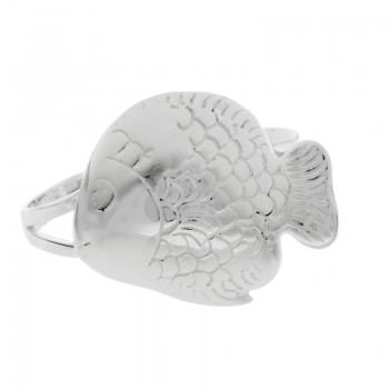 Anillo pez Plata de Ley 925