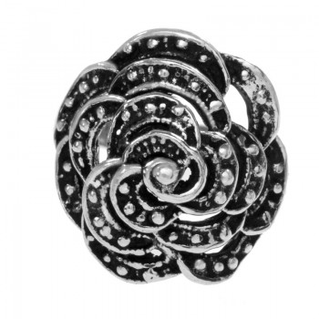 Anillo rosa petálos Plata de Ley 925