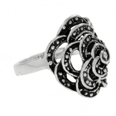 Anillo rosa petálos Plata de Ley 925