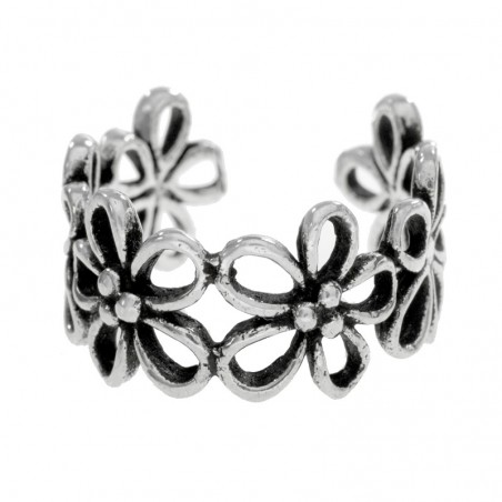 Anillo seis flores Plata de Ley 925