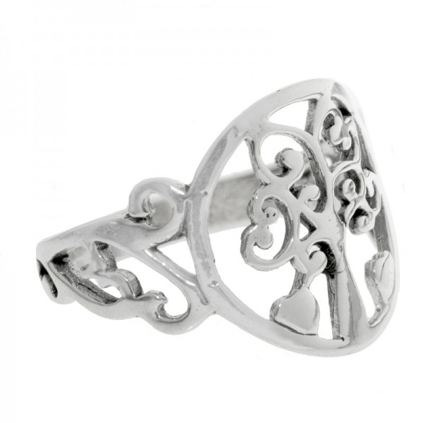 Anillo árbol de la vida Plata de Ley 925