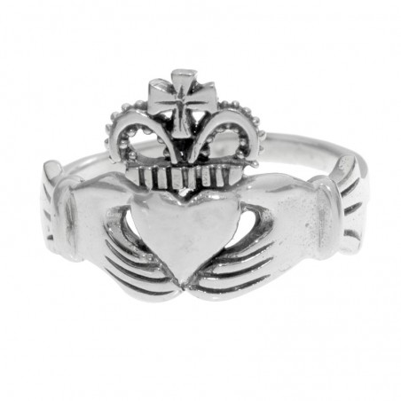 Anillo Claddagh Plata de Ley 925