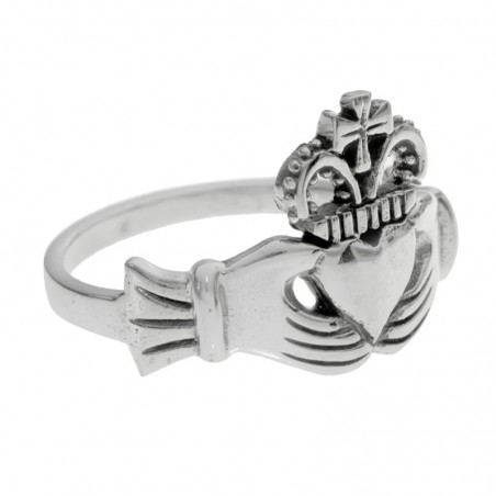 Anillo Claddagh Plata de Ley 925