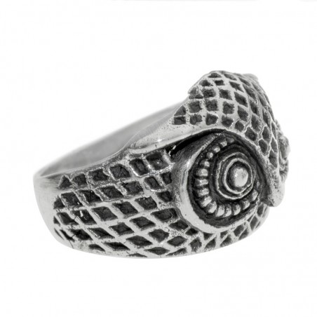 Anillo búho oxidado Plata de Ley 925