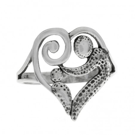 Anillo pareja oxidado Plata de Ley 925