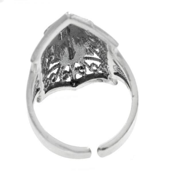 Anillo rombo oxidado Plata de Ley 925 - Karissma