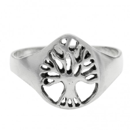 Anillo árbol de la vida gota Plata de Ley 925