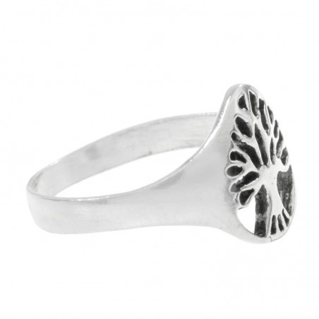Anillo árbol de la vida gota Plata de Ley 925