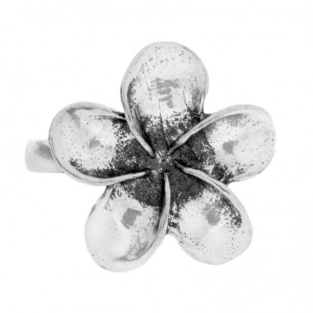 Anillo flor cinco pétalos Plata de Ley 925 - Karissma