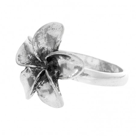 Anillo flor cinco pétalos Plata de Ley 925 - Karissma