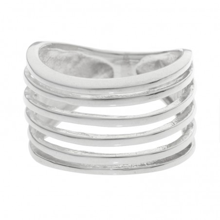 Anillo 6 líneas Plata de Ley 925 - Karissma