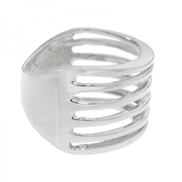 Anillo 6 líneas Plata de Ley 925 - Karissma
