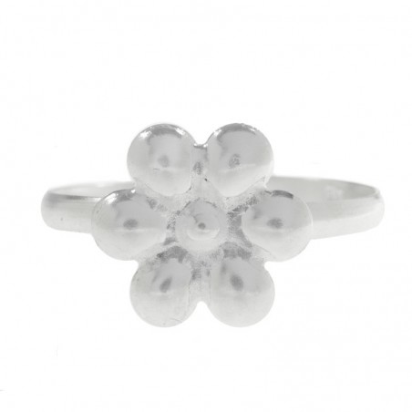 Anillo flor pequeña Plata de Ley 925