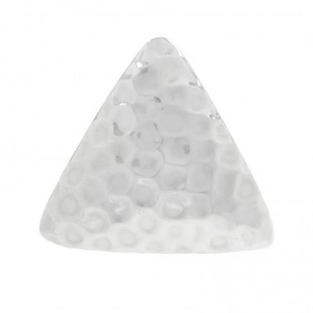 Anillo triángulo martillado Plata de Ley 925 - Karissma