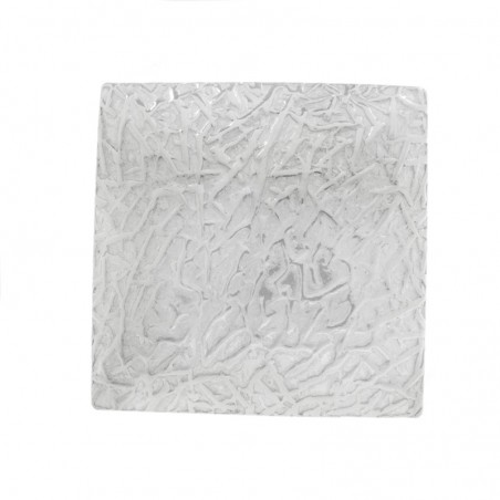 Anillo cuadrado textura Plata de Ley 925 - Karissma