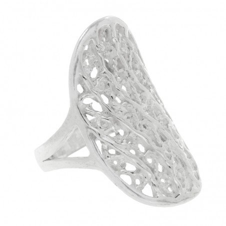 Anillo lanzadera ondas Plata de Ley 925