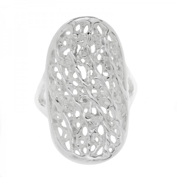 Anillo lanzadera ondas Plata de Ley 925