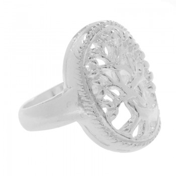 Anillo árbol de la vida oval Plata de Ley 925 2