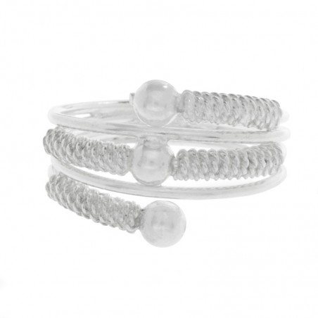 Anillo Bali Plata de Ley 925 blanca