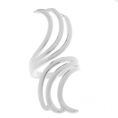 Anillo seis ondas Plata de Ley 925