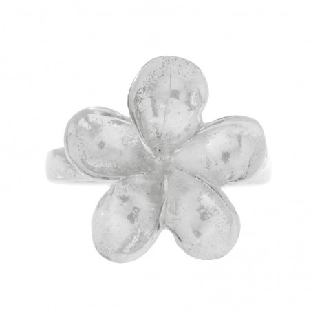 Anillo flor cinco pétalos Plata de Ley 925