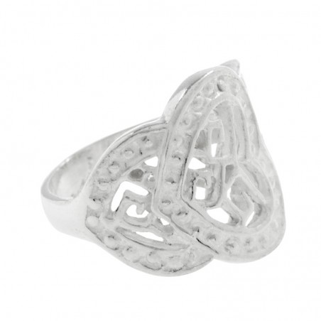 Anillo triple corazón Plata de Ley 925