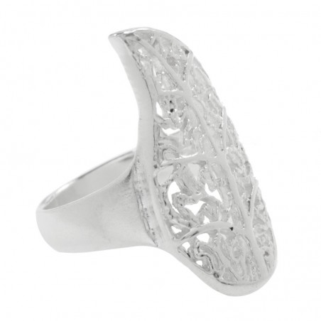 Anillo hoja calada Plata de Ley 925