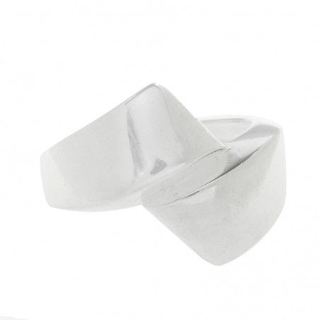 Anillo liso doble Plata de Ley 925