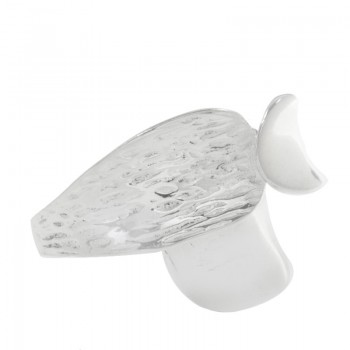 Anillo rayado liso Plata de Ley 925