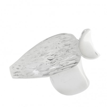 Anillo rayado liso Plata de Ley 925