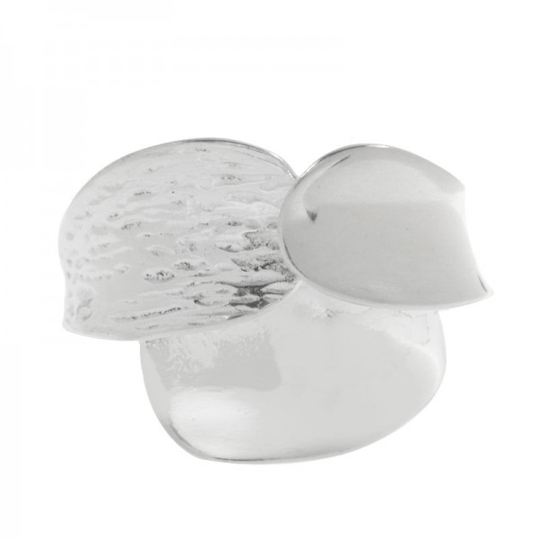 Anillo rayado liso Plata de Ley 925