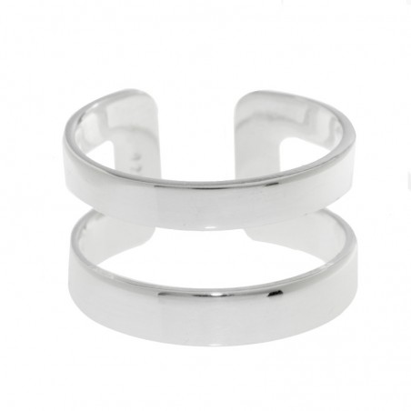 Anillo doble para grabar Plata de Ley 925