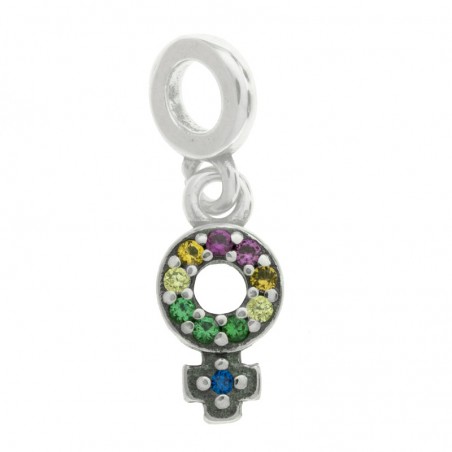 Colgante mini símbolo mujer Plata de Ley - Karissma