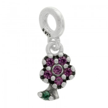 Colgante mini flor Plata de Ley - Karissma