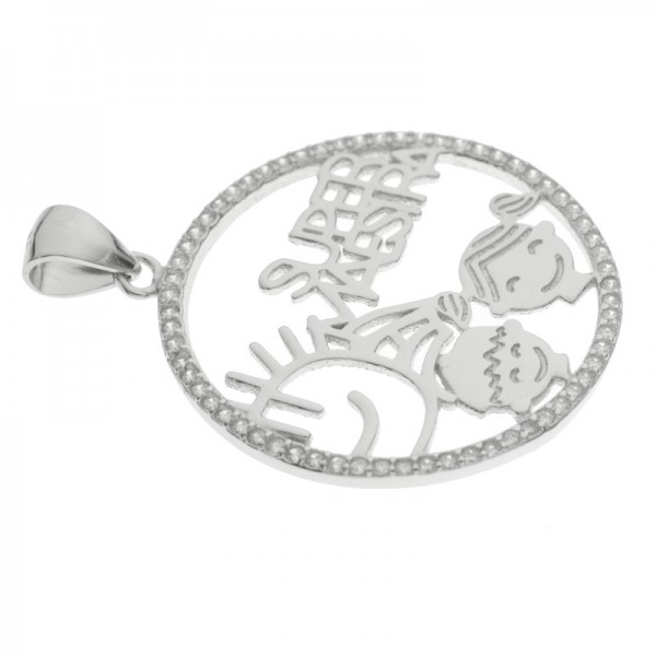 Colgante Super Maestra Plata de Ley - Karissma