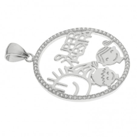 Colgante Super Maestra Plata de Ley - Karissma