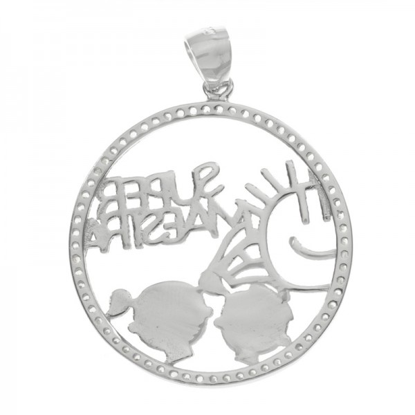 Colgante Super Maestra Plata de Ley - Karissma