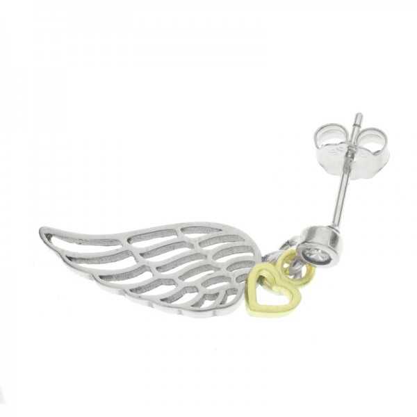 Pendientes largos alas Plata de Ley - Karissma