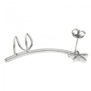 Pendientes trepador con estrella Plata de Ley - Karissma 2