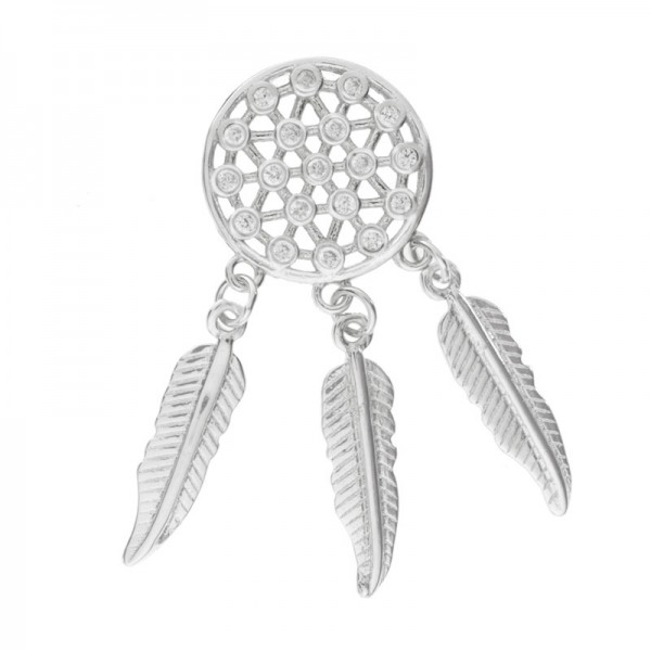 Pendientes atrapa sueños mandala Plata de Ley - Karissma