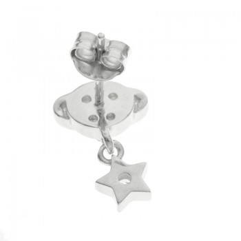 Pendientes planeta con estrella Plata de Ley - Karissma 2