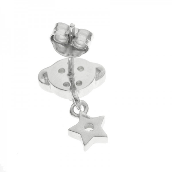 Pendientes planeta con estrella Plata de Ley - Karissma